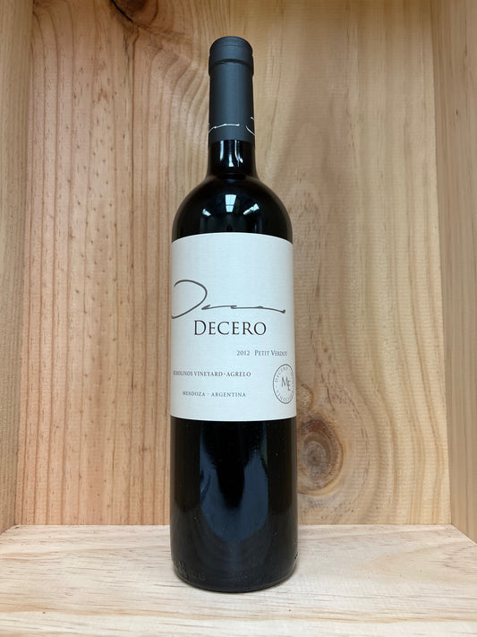 Finca Decero, Remolinos Vineyard Petit Verdot 2012
